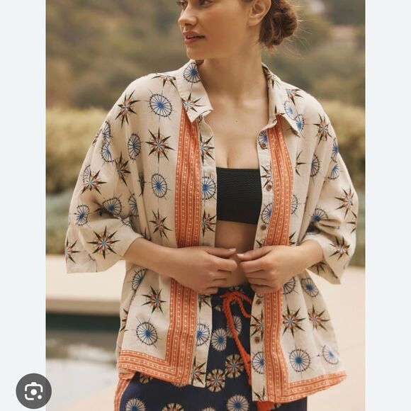 NWT Anthropologie Linen Set - Picture 2 of 9